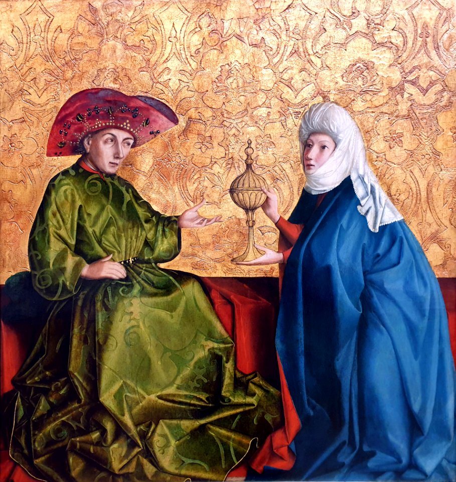 1436 Witz Die Königin von Saba vor Salomo Gemäldegalerie Kat.Nr. 1701 anagoria