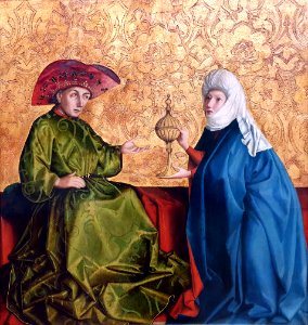1436 Witz Die Königin von Saba vor Salomo Gemäldegalerie Kat.Nr. 1701 anagoria