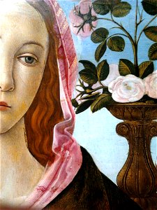 Botticelli Madonna and Child (detail) 02. Free illustration for personal and commercial use.