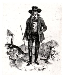 145 Bauer aus der Gegend Langenthal (nördl. von Marburg) - Lith. um 1860, Zeichner unbekannt
