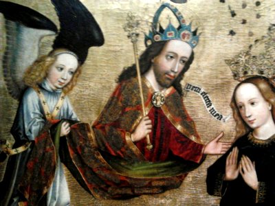 Wolgemut Coronation of the Virgin (detail) 01