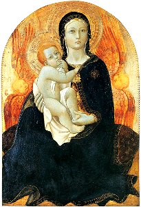 Sano di Pietro Madonna of Humility. Free illustration for personal and commercial use.