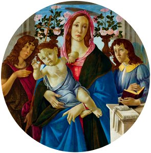 Botticelli Madonna and Child. Free illustration for personal and commercial use.