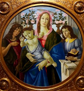 Botticelli Madonna and Child 02. Free illustration for personal and commercial use.