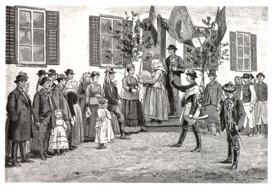 149 Bauernhochzeit bei Friedau - Georg Subic um 1890