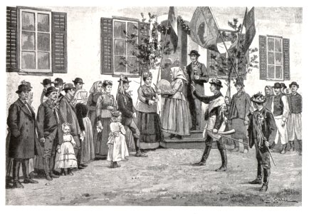 149 Bauernhochzeit bei Friedau - Georg Subic um 1890