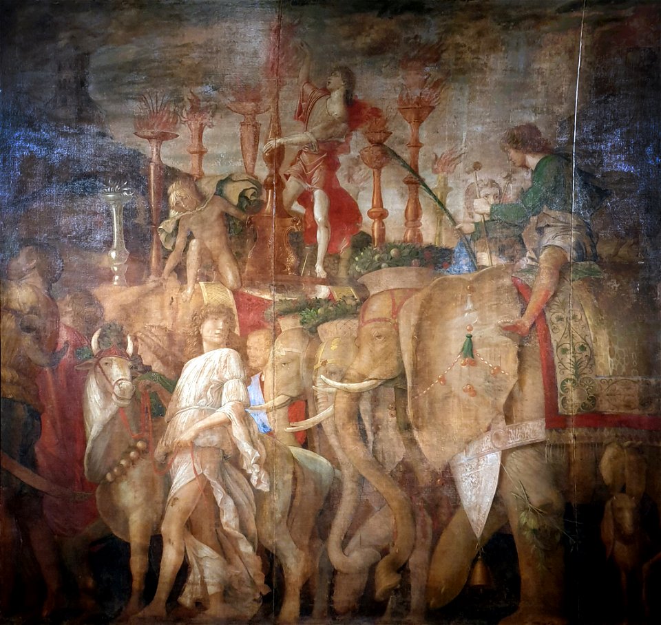 1490 Mantegna Der Triumphzug Caesars V Die Elefanten anagoria