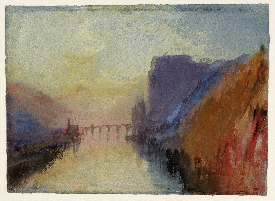 15. Dinant, on the Meuse, from the South