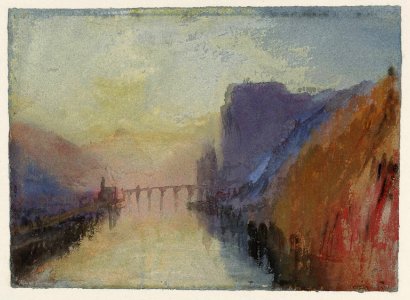 15. Dinant, on the Meuse, from the South