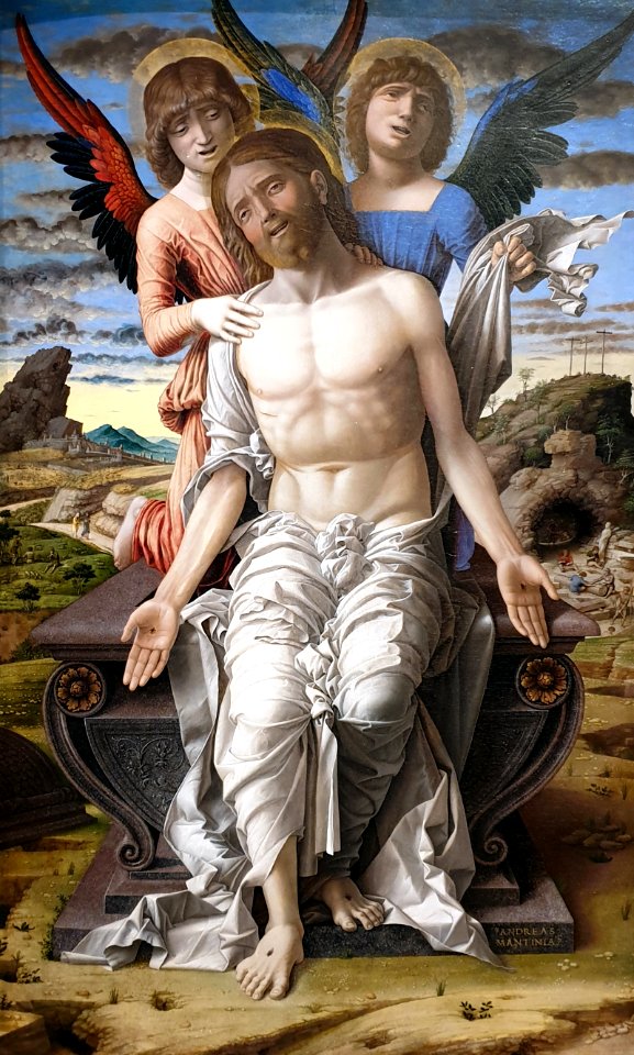 1492 Mantegna Christus als Schmerzensmann Statens Museum for Kunst, Kopenhagen anagoria