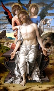 1492 Mantegna Christus als Schmerzensmann Statens Museum for Kunst, Kopenhagen anagoria