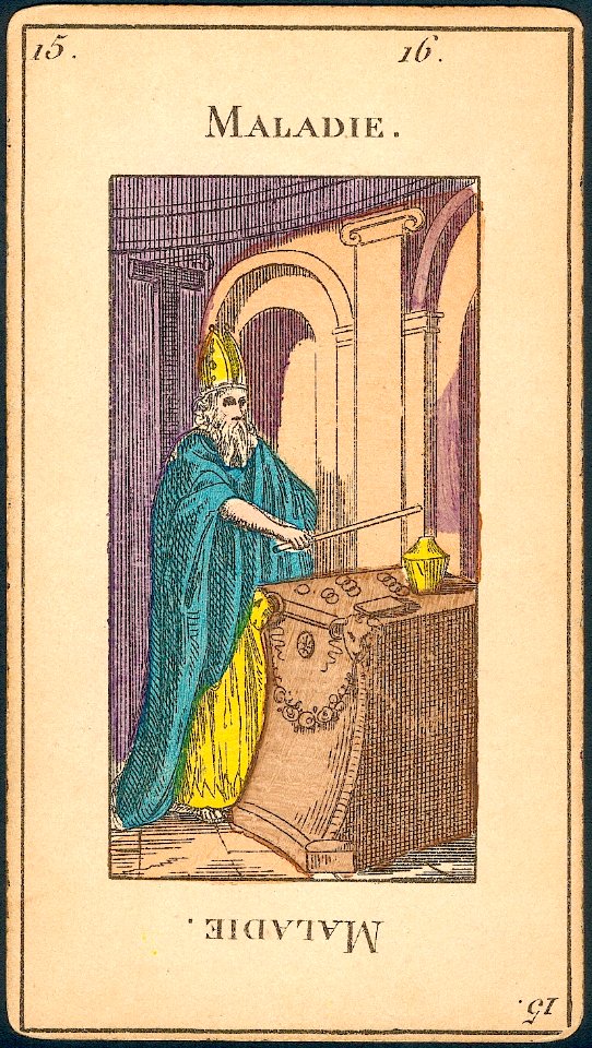 15 Le Magicien ou le Bateleur - H. Pussey Grand Etteilla Tarot Deck