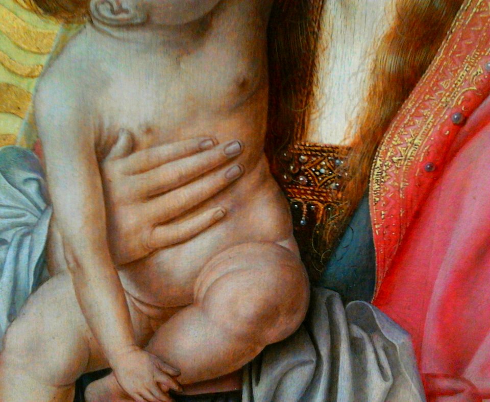 Massys Madonna on Crescent (detail) 02