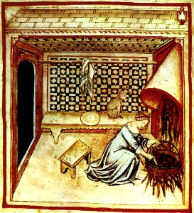 15-alimenti, fritto,Taccuino Sanitatis, Casanatense 4182.