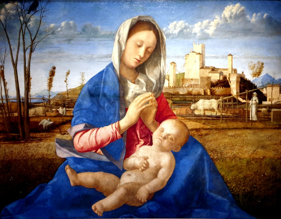 1503 Bellini Madonna auf der Wiese National Gallery, London anagoria