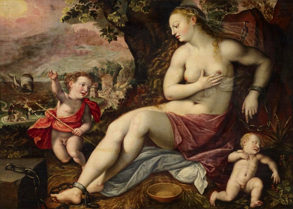 Maerten de Vos (Attr) - Allegory of patience