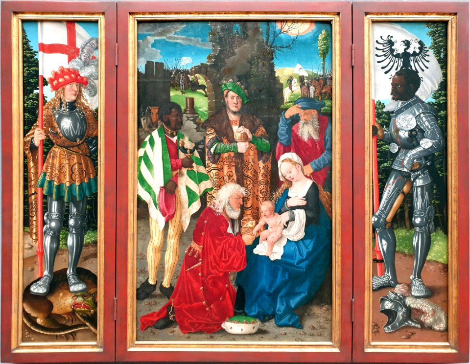 1506 Baldung Dreikönigsaltar Gemäldegalerie Kat.Nr. 603A anagoria