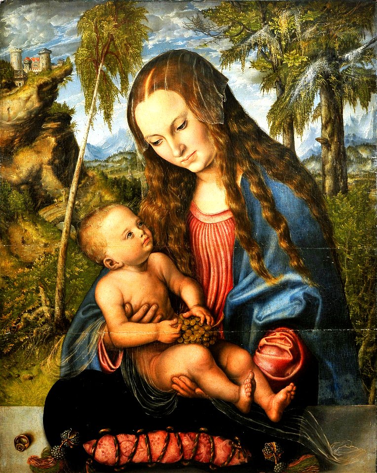 Cranach Madonna under the fir tree