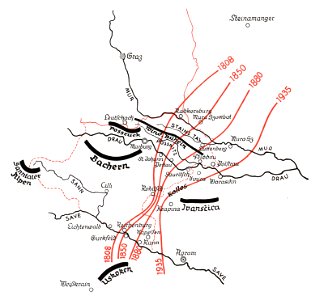 151 Rückzugslinien der weißen Kroatentracht