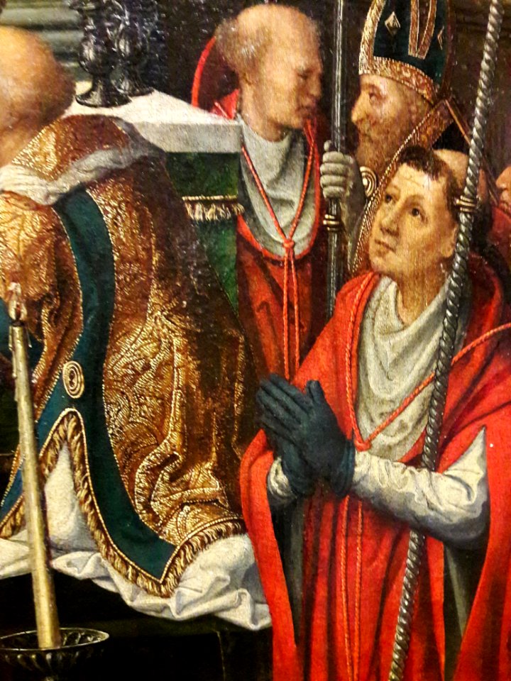 Meckenem Mass of Saint Gregory (detail) 03