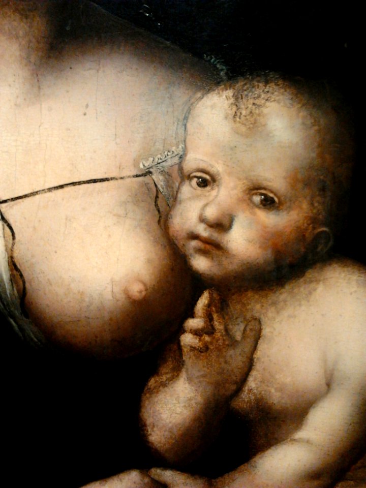 Luini Madonna and Child (detail)