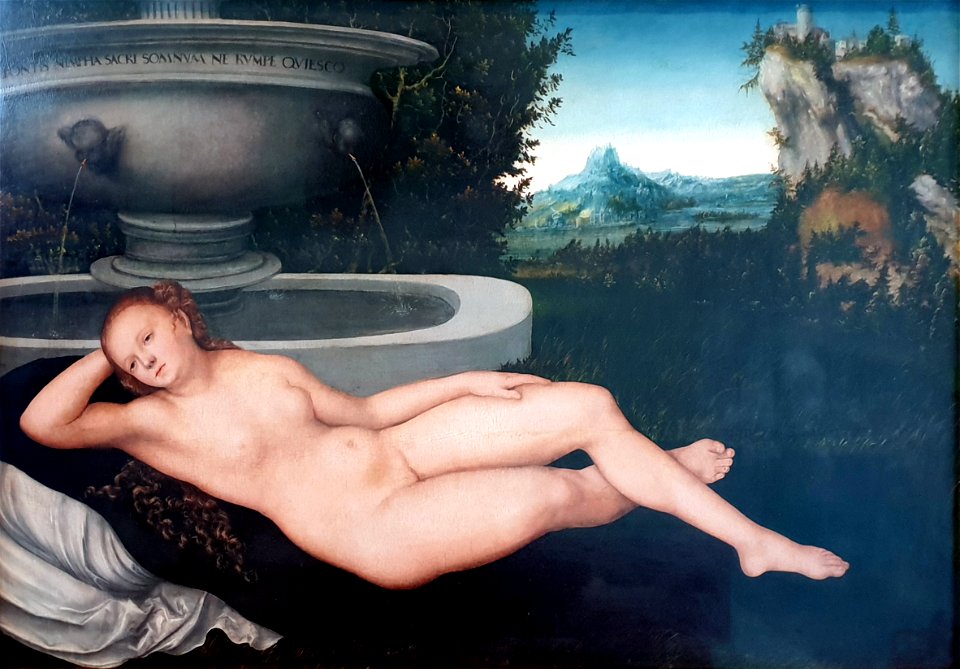 1518 Cranach d.Ä. Ruhende Quellnymphe Jagdschloss Grunewald anagoria