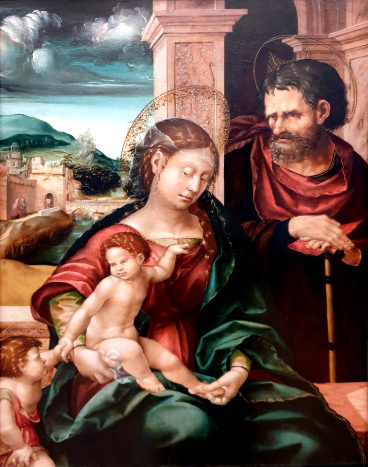 1525 Burgkmair Die Heilige Familie mit dem Johannesknaben Kat.Nr. 1732 anagoria