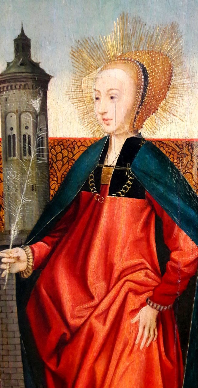 Oostsanen Saint Barbara (detail) 01