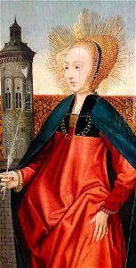 Oostsanen Saint Barbara (detail) 01