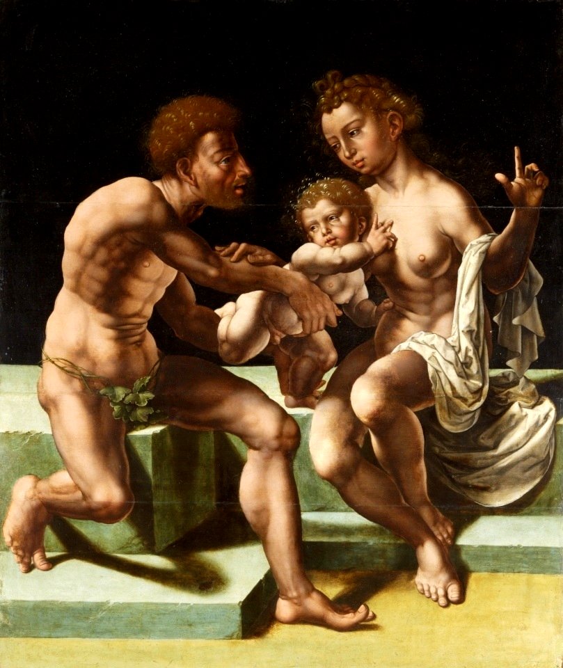 Gossaert Peleus and Thetis with the young Achilles