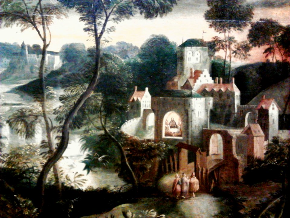 Master of the Prodigal Son Christ and his disciples (detail)