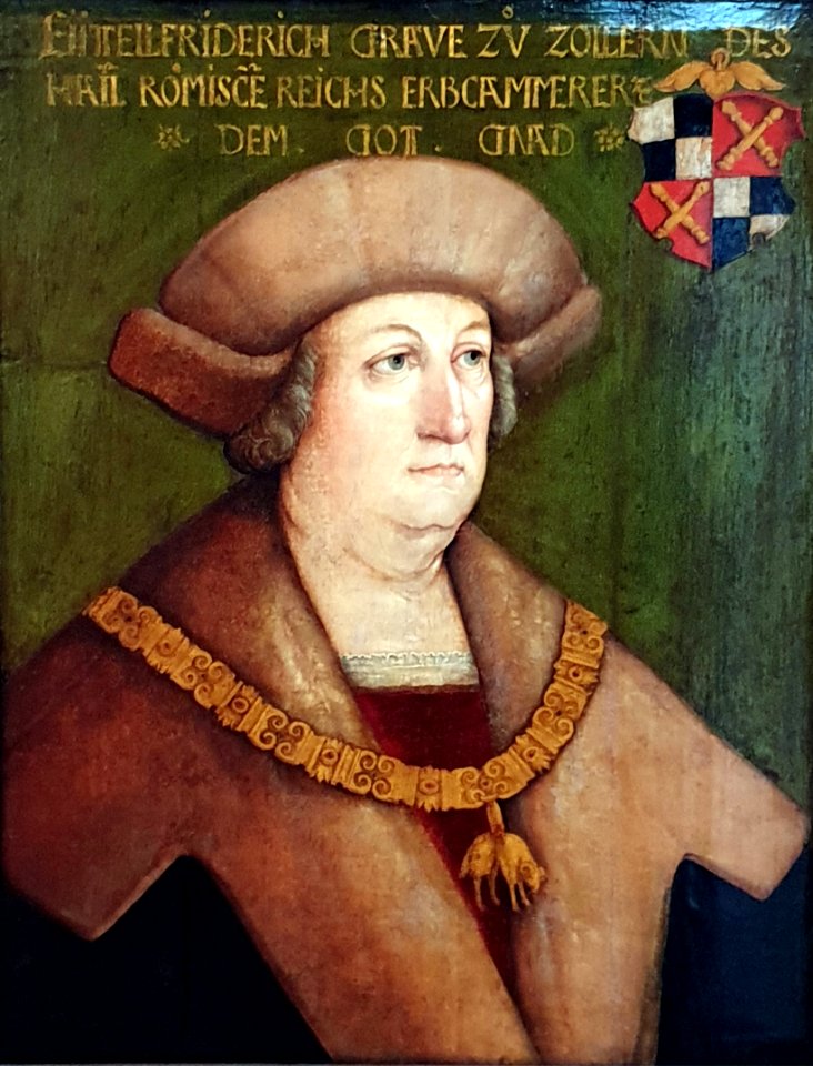 1525 Schäufelein Eitelfriedrich II. Graf zu Zollern Jagdschloss Grunewald anagoria