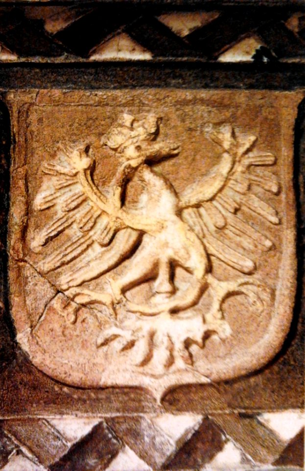 Kraków Stove tile with the Sigismund Eagle (detail)