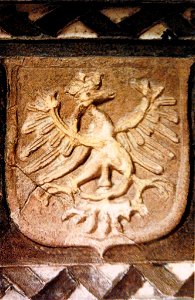Kraków Stove tile with the Sigismund Eagle (detail)