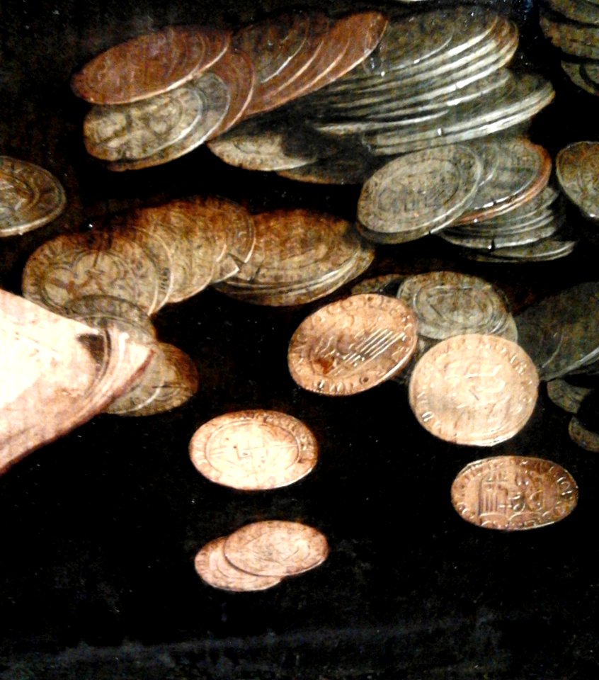 Reymerswaele Two tax collectors (detail) 05