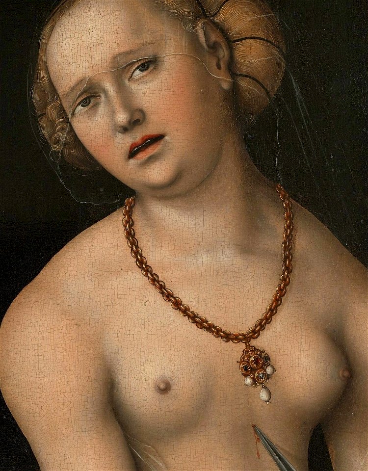 Cranach Lucretia (detail) 01