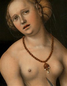 Cranach Lucretia (detail) 01