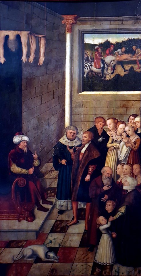 1543 Cranach d.Ä. Das Urteil des Kambydes Jagdschloss Grunewald anagoria