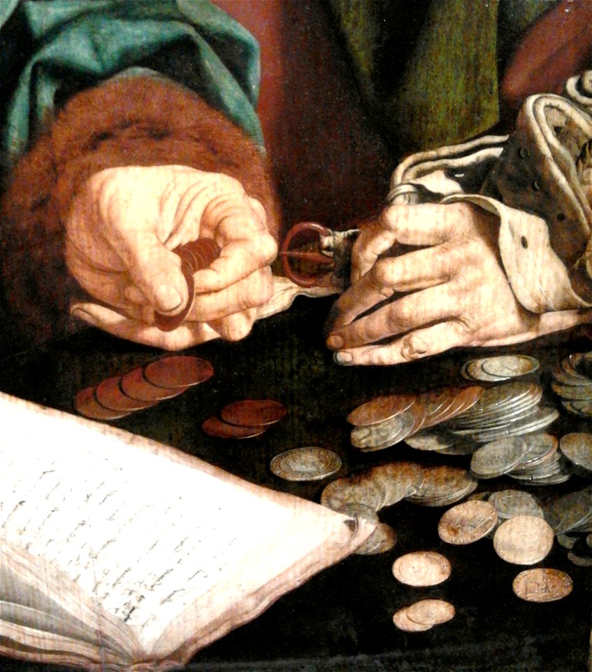 Reymerswaele Two tax collectors (detail) 04