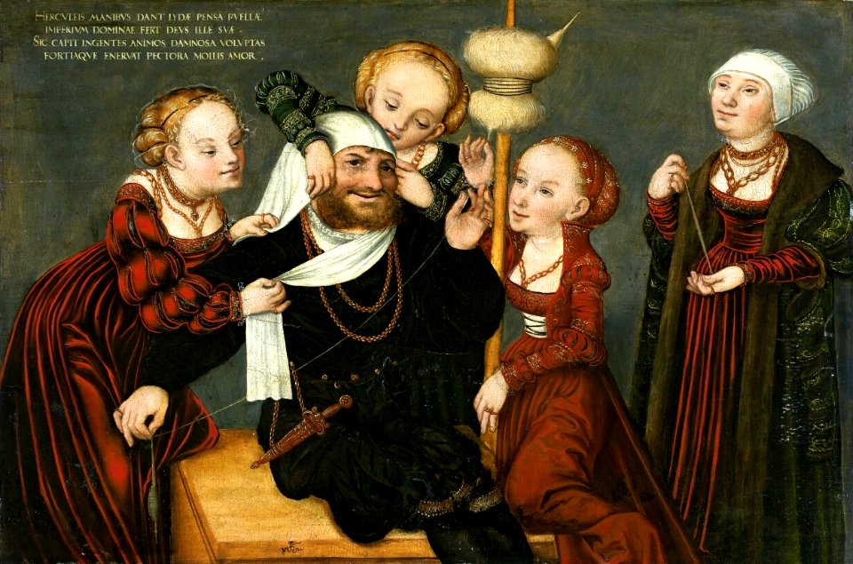 Cranach Hercules and Omphale