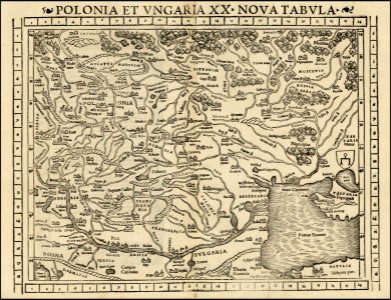 1552 S Munster Polonia et Vngaria XX raremaps