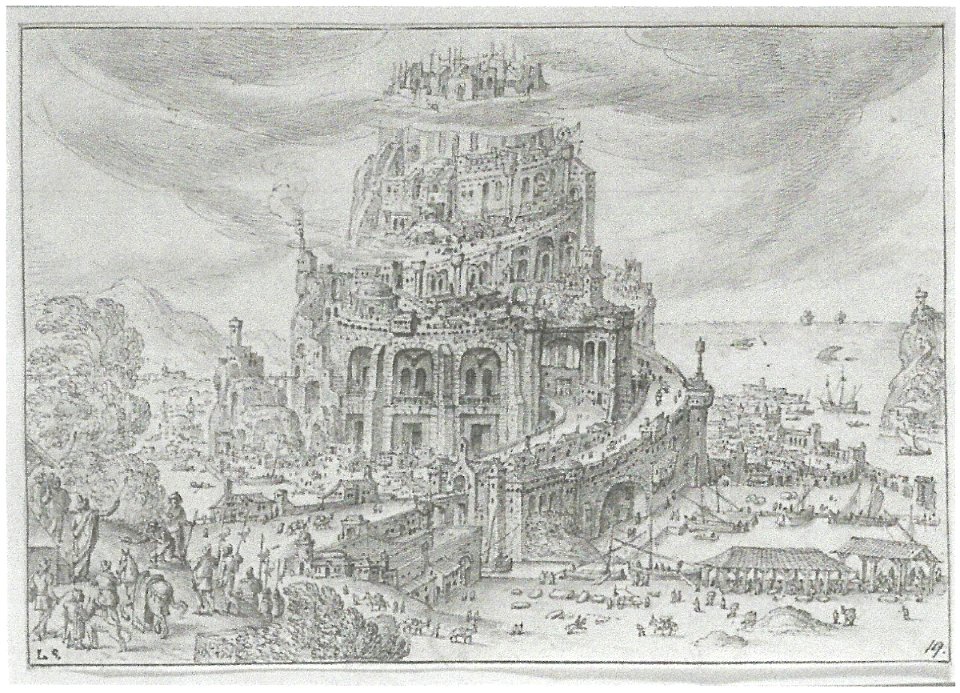 Hendrick van Cleve III - The Tower of Babel (Statens Museum)
