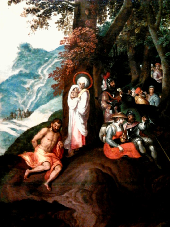 Mostaert Landscape with St. John (detail)