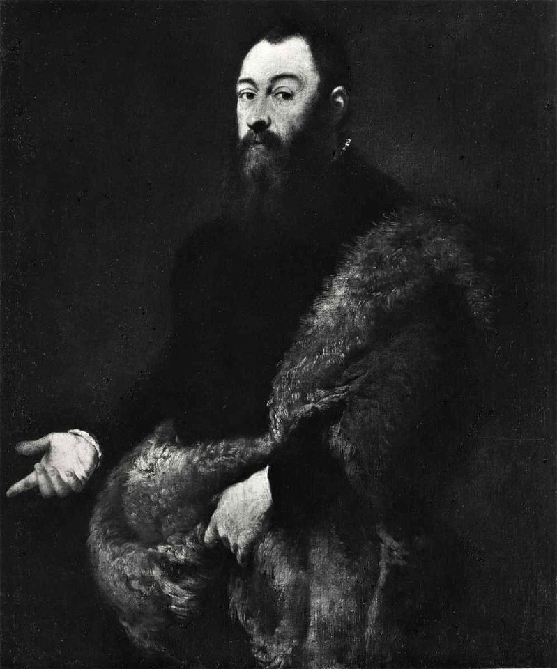 Tintoretto - Ritratto di gentiluomo con pelliccia, 1550 ca. - 1555 ca., Contini Bonacossi
