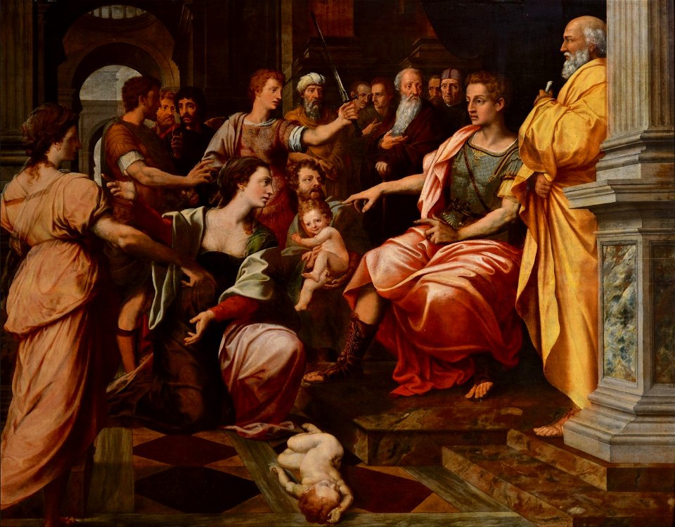 Michiel Coxie - The judgement of Solomon