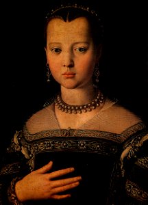 Angelo Bronzino - Portrait of Maria de' Medici - WGA3257
