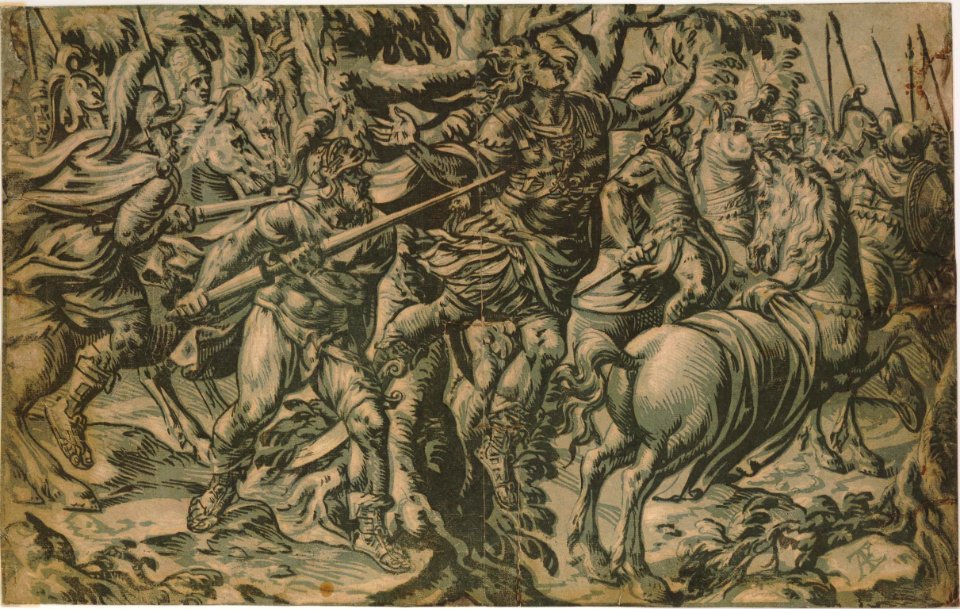 Adriaen Thomasz. Key - Joab killing Absalom