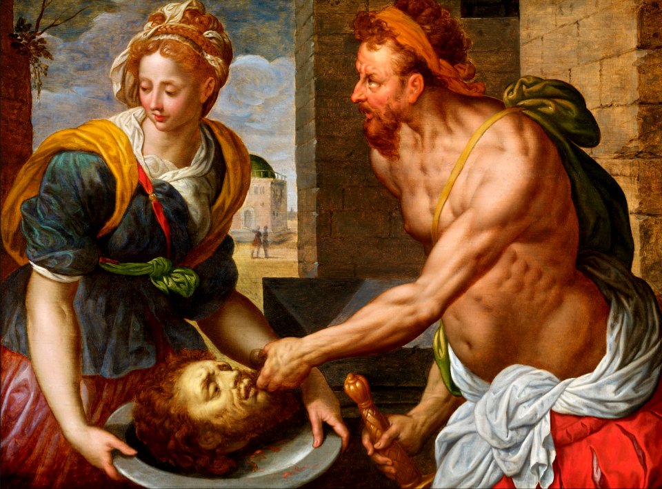 Jacob de Backer - Salome with the Head of John the Baptist