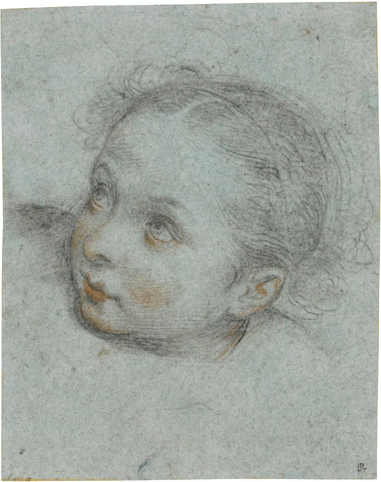 Denys Calvaert - Head of a girl, turned to the left
