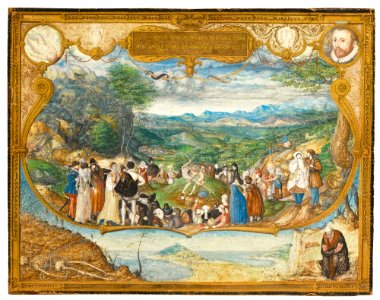 Joris Hoefnagel - An allegory of the struggle between avarice and ambition